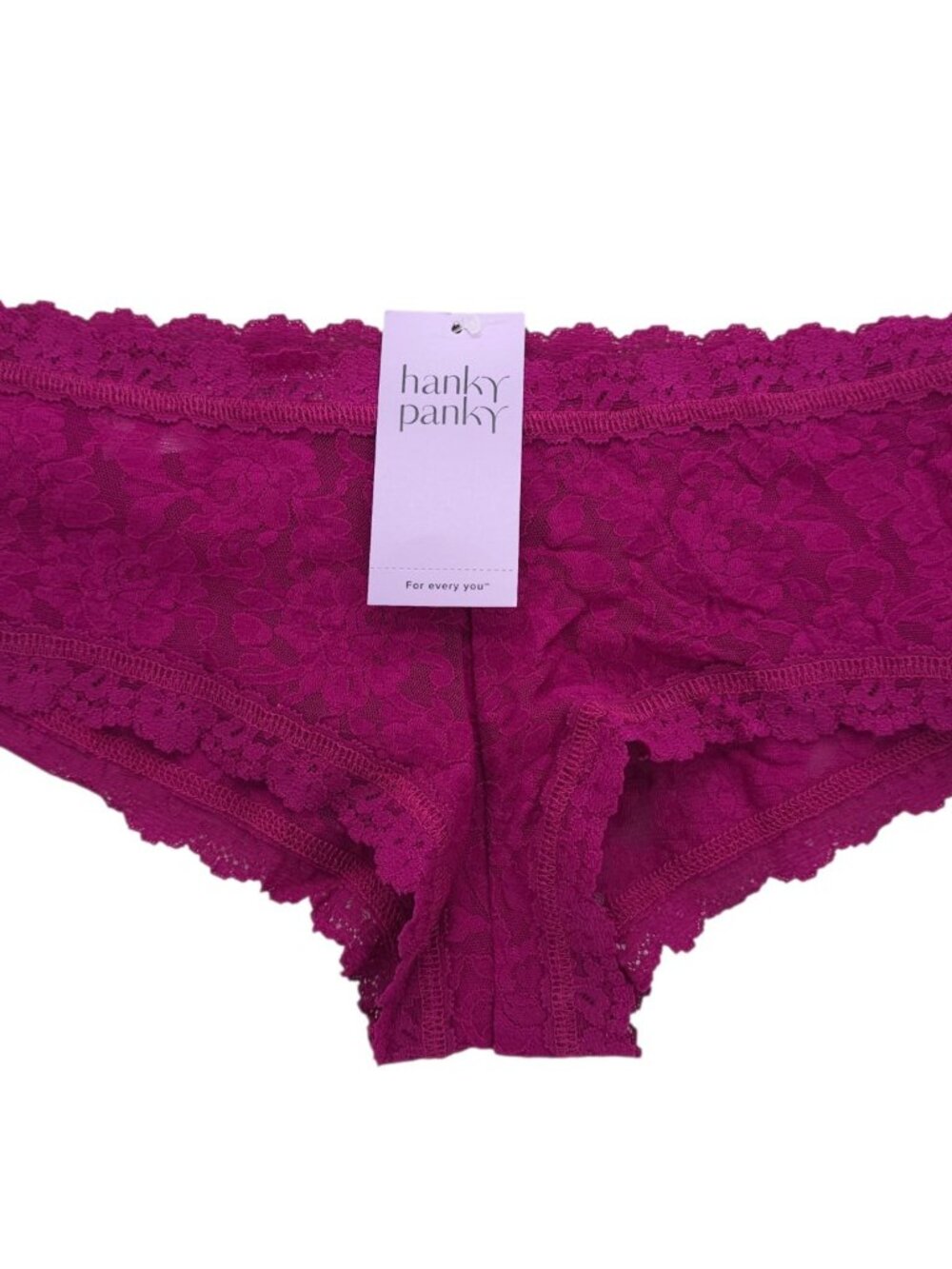 NWT HANKY PANKY Signature Lace Boyshort Panties FTVR Purple Size SMALL